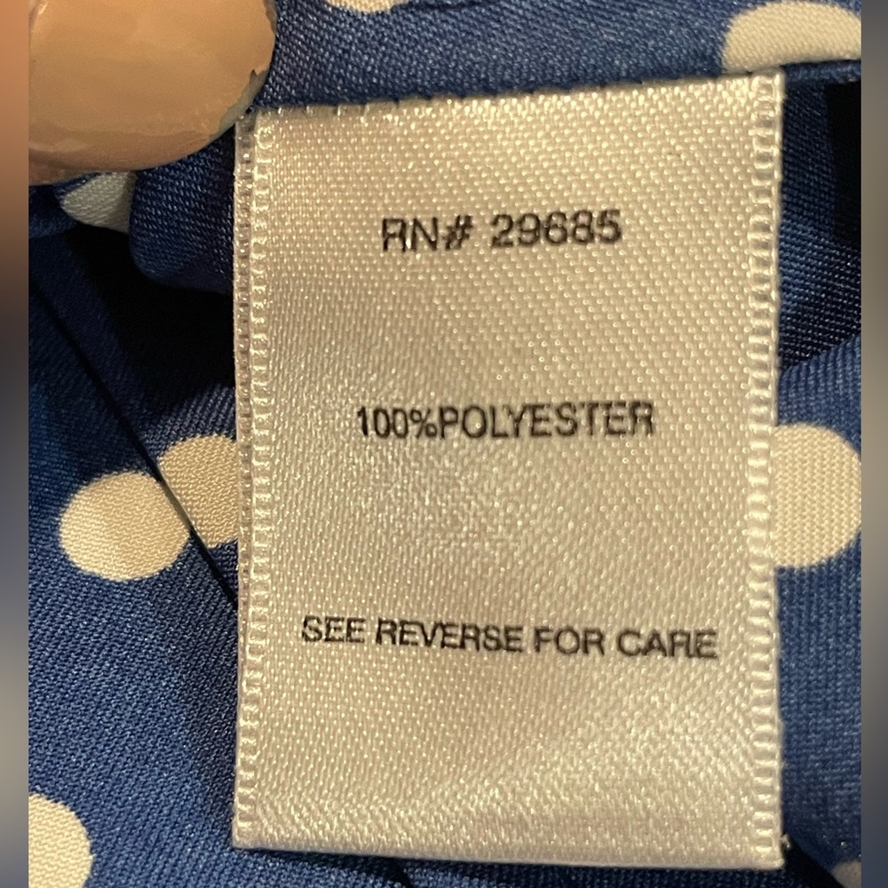 Pendleton Blue Polka Dot Button Down Shirt- Size … - image 4